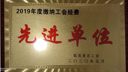 2019年度繳納工會經(jīng)費(fèi)先進(jìn)單位